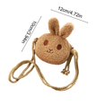 thumbnail image 3 of Dvkptbk Cute Plushed Rabbited Crossbody Bag Fashion Princess Coin Purse Baby Girl Accessory Bag easter decorations, 3 of 6