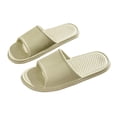 thumbnail image 1 of Mens and Womens Home Slippers Simplicity Solid Color Quick Drying Soft Sole Comfortable Non-Slip Indoor and Outdoor EVA Slippers Green-01, 1 of 1