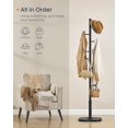 thumbnail image 3 of SONGMICS HOME Cactus-Shaped Coat Rack, Coat Rack Freestanding, Coat Rack Stand with 8 Sturdy Hooks, with Curved Ends, 69 Inches Tall, for Clothes, Hats, Bags, Ink Black, 3 of 5