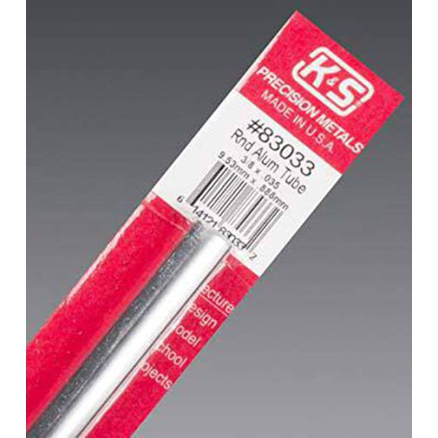 K & amp; S 83033 Tube en Aluminium Rond de 0,37 x 0,035 Po