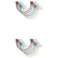 thumbnail image 3 of bedienty 6 Pieces Effect Pedal Cable Studio Shielding Electric Bass Cords Musical Audio Wire Line Repair Metal Connector Part 15cm 2Set, 3 of 6