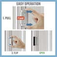 thumbnail image 5 of High Strength Indoor Door Locking Clip with Soundproof Padding for Enhanced Home Security and Easy No Drill Installation, 5 of 5