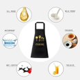 thumbnail image 3 of Household Kitchen Cooking Aprons Apron for Husband Wife Gifts Black B 1, 3 of 7