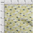 thumbnail image 2 of oneOone Cotton Poplin Lime Green Fabric Sea Shells Ocean Sewing Craft Projects Fabric Prints By Yard 56 Inch Wide, 2 of 4