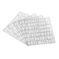 thumbnail image 1 of Unique Bargains Vinyl Self Adhesive Letter Number Sticker Decal Kit, White 81 Piece 10 Sheets, 1 of 5