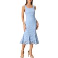 thumbnail image 2 of INSPIRE CHIC Robe d'Invitée de Mariage pour Femme Tenues de Soirée 2 Pcs Robes Sans Manches avec Boléro L Bleu Pâle, 2 of 6