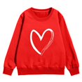 thumbnail image 4 of PMVFHDE Chandail pour Filles Chandail à Capuchon pour Fille Manches Longues Doux Chandail Graphique Hoody Enfants Mignons Chandails à Enfiler Haut Vêtements pour Filles Rouge, 3-4 Ans, 4 of 4