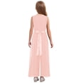thumbnail image 2 of Sholeno Combinaisons Sans Manches pour Filles, Robe de Mariage Formelle en Chiffon, Combinaison de Danse Rose 16, 2 of 7