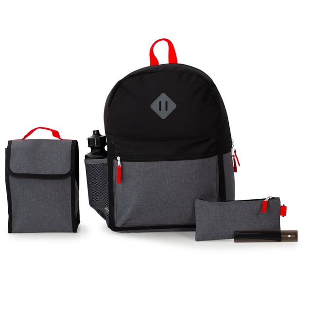 Ensemble Sac à Dos Jetstream 5 Pièces avec Sac à Lunch, Trousse, Règle et Gourde