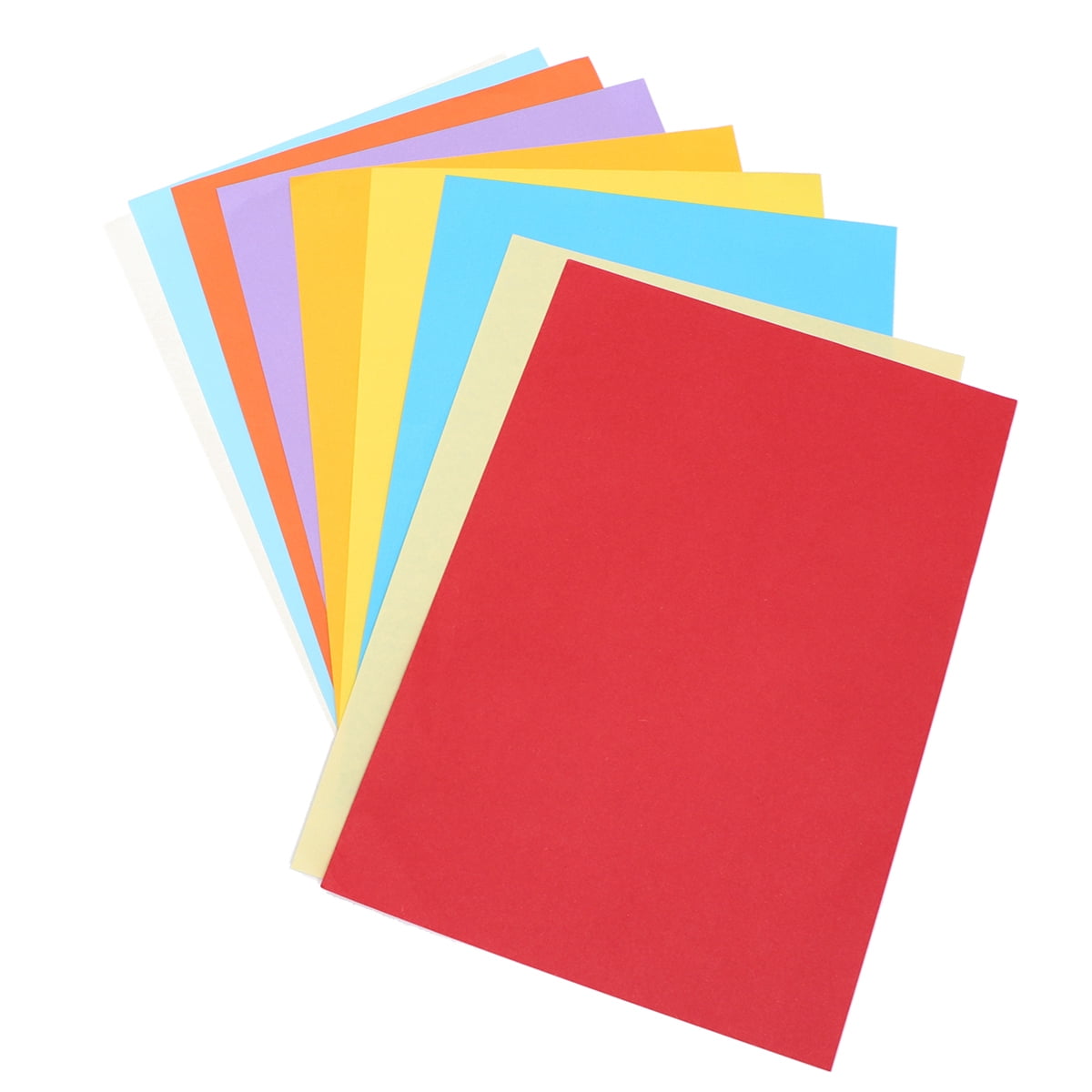 100 Sheets Colored Copy A4 Paper Practical Printable Paper DIY Handmade Foldable Paper Stationery Supplies for School Office (80g, Ten Colors)