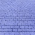 thumbnail image 1 of Ahgly Tapis d'Intérieur Lavable en Machine Carré Bleu Denim Transitionnel, 4 Pieds Carré, 1 of 7