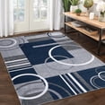 thumbnail image 1 of Garvee Modern Geometric Area Rugs 10'x13' Living Room Rugs, Abstract Washable Rug Non-Slip Soft Indoor Throw Carpet Stain Resistant Rug for Dining Room Bedroom, Dark Blue, 1 of 8