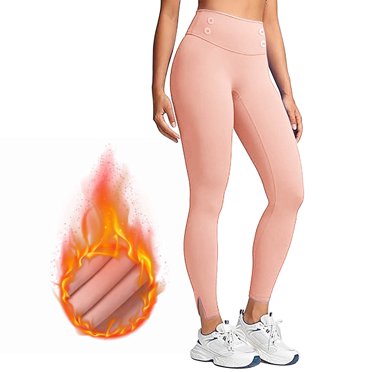 FAIWAD Fleece Lined Leggings Women High Waisted Workout Yoga Pants Slim Stretchy Winter Warm Tights
