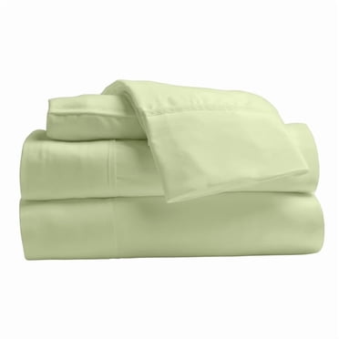 Comfy Bamboo World Series 4pc Microfiber Sheet Set, King Size Bedsheet, Sage Green