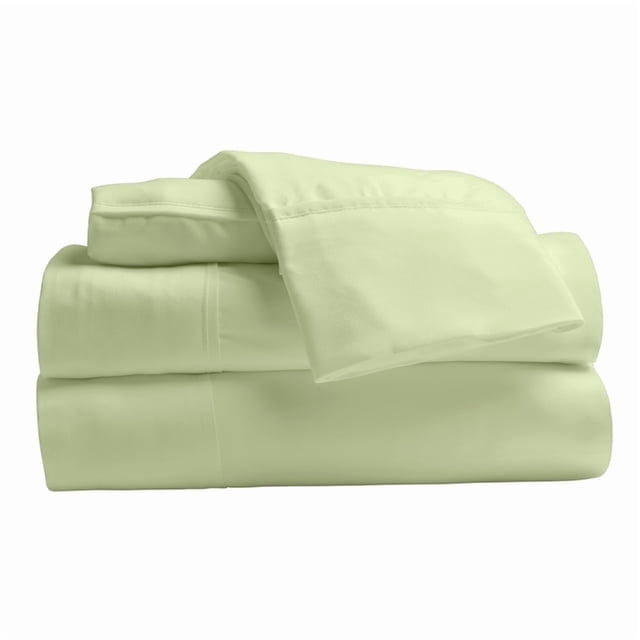 Comfy Bamboo World Series Ensemble de Draps en Microfibre 4 Pcs, Drap pour Lit Simple, Sauge