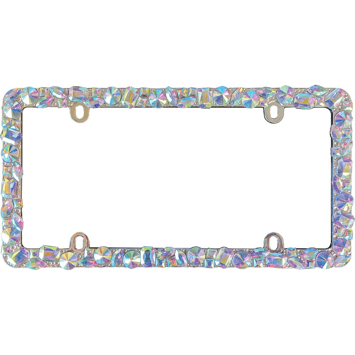 Accessoire; cadre de plaque d’immatriculation en chrome éclatant de voiture cruiser