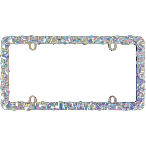 Accessoire; cadre de plaque d’immatriculation en chrome éclatant de voiture cruiser