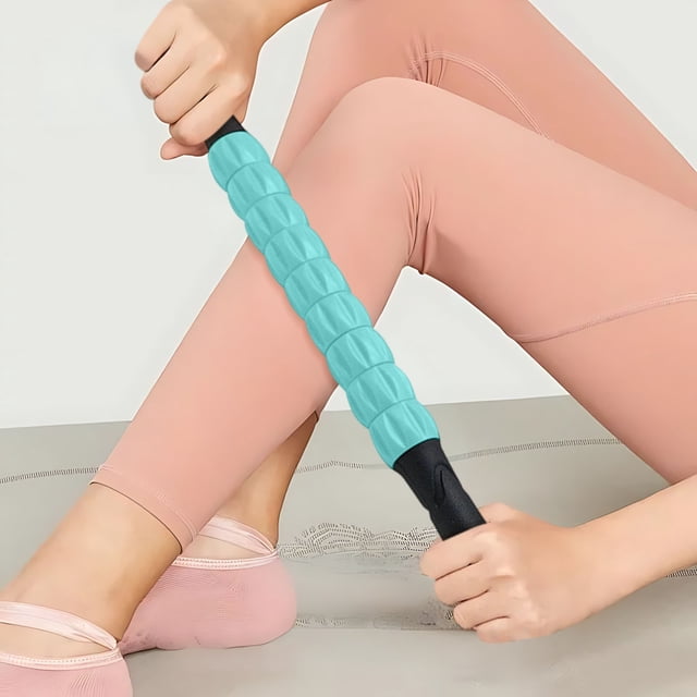 Jpxdew Gear Massage Stick,Fascia Roller Muscle Recovery Tool,Yoga Deep Tissue Relaxation,Plastic Shaft