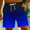 thumbnail image 1 of Meichang Mens Gradient Swim Trunks Summer 5 Inch Quick Drying Swimming Shorts Casual Elastic Waist Surfing Boardshorts Lightweight Drawstring Bathing Suits with Pockets Blue 4XL, 1 of 9