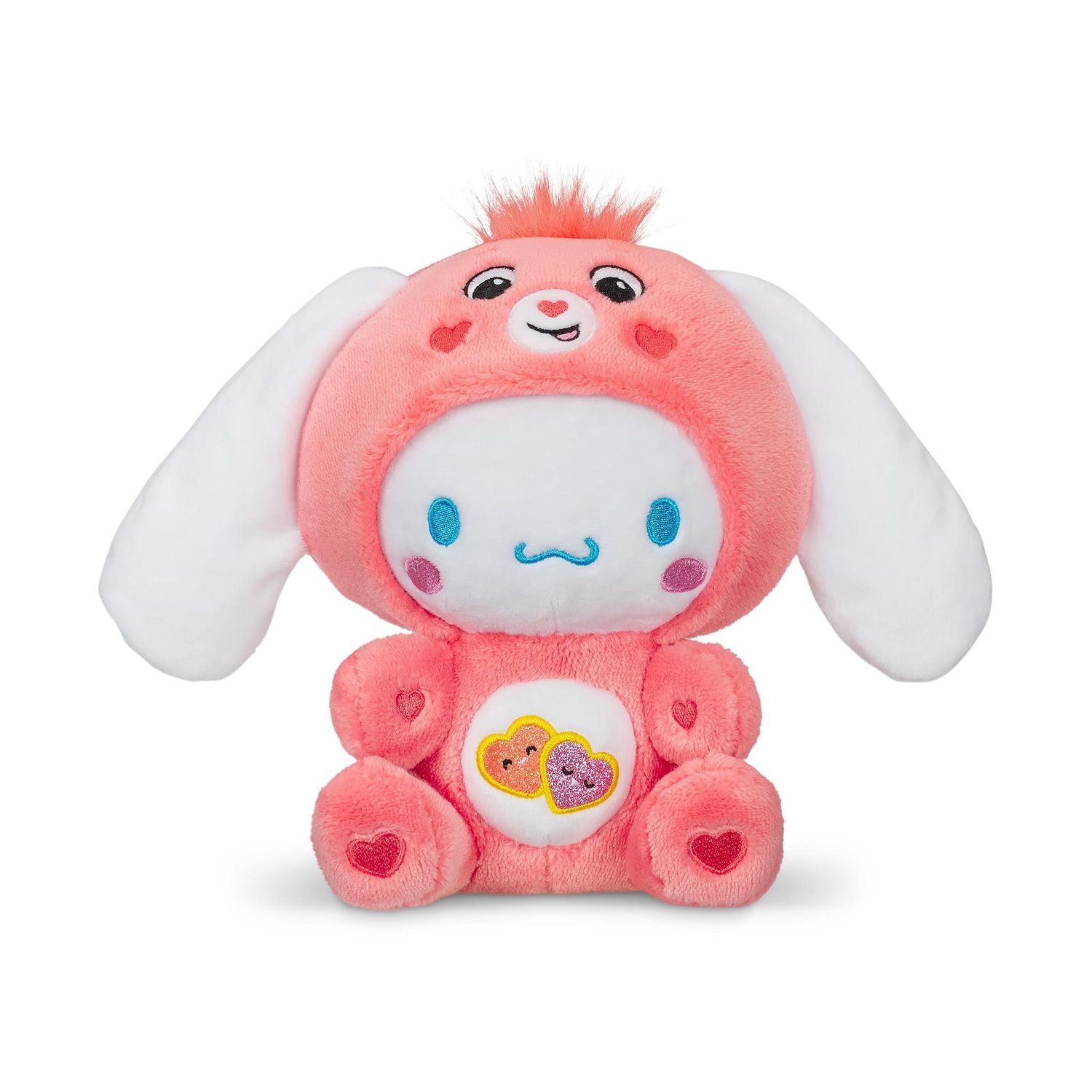 Care Bears Hello Kitty Peluche taille amusante – Cinnamoroll en tant qu'ours Love-A-Lot