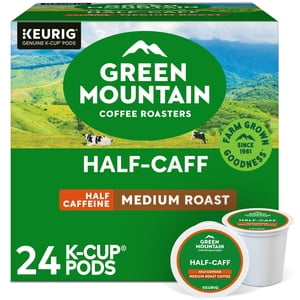 Green Mountain Coffee Roasters, Pochettes à café demi-carcasses à cafasse moyenne K-Cup 24 Compte, 7.9 oz (paquet de 2)