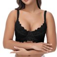 thumbnail image 4 of Soutiens-gorge pour Femmes, Soutien-Gorge en Dentelle Confortable pour Femmes Grande Taille-Fin avec Armatures Rassemblant Sans Coussinets de Poitrine, 4 of 6
