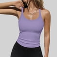 thumbnail image 2 of ohmzyzo Womens Workout Tank Tops V Neck Racerback Going Out Crop 2025 Trendy Top Summer Sleeveless Ribbed Camisole, 2 of 7