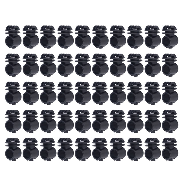 Fence Insulator, Electronic Fence Insulator Mini 50 Pcs For Bearing Rod Gray,Black