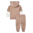 thumbnail image 2 of Ensemble 2 pièces avec haut à capuchon en molleton George pour bébés garçons, 2 of 2