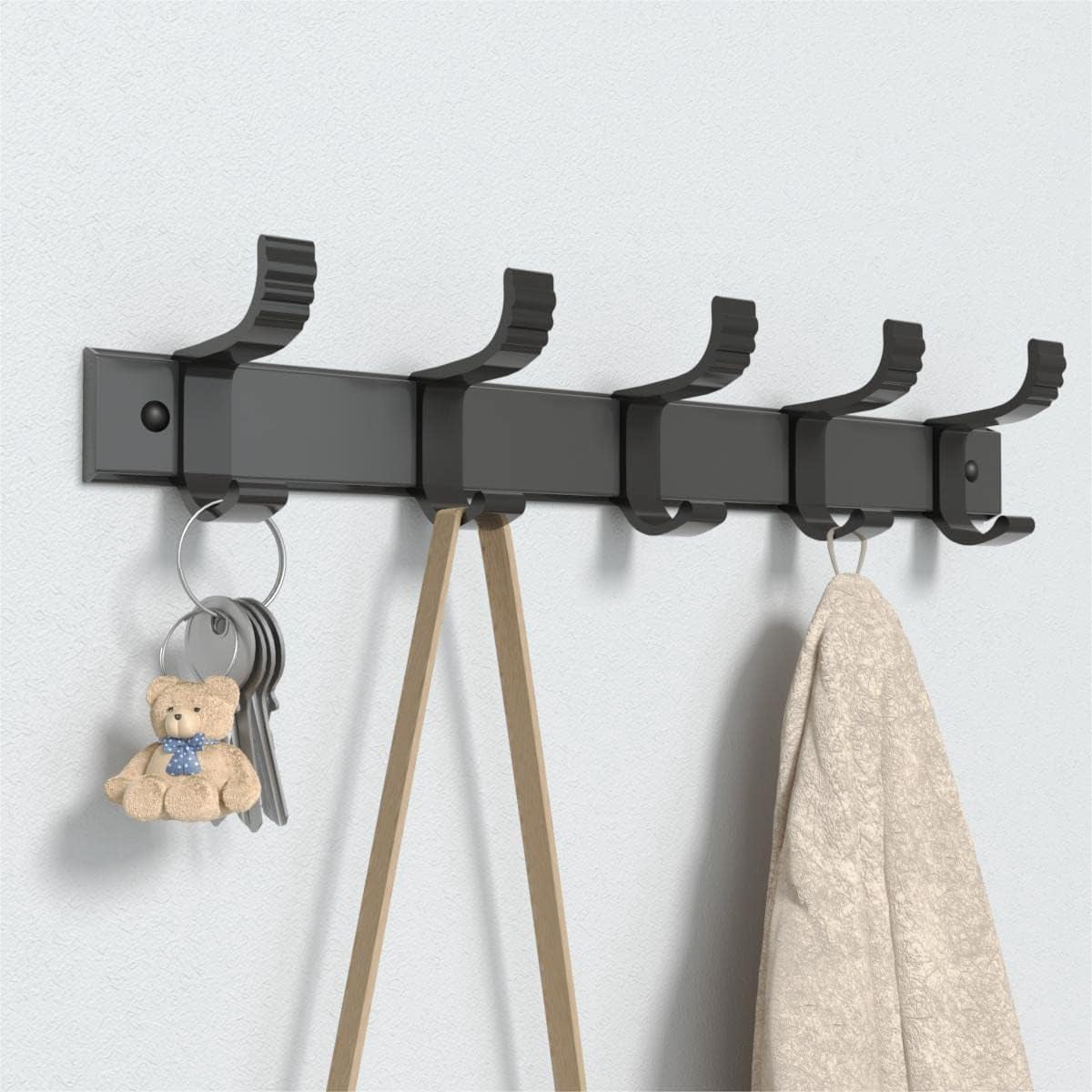 Wall-mounted Kapphängare, Dörrkrokar, a Wall-mounted Freezer, Väggkrokar to death by Hanging, Matt Black, Vintage Kapphängare of the Hall, and Without this Mod, the Black 1 Pack