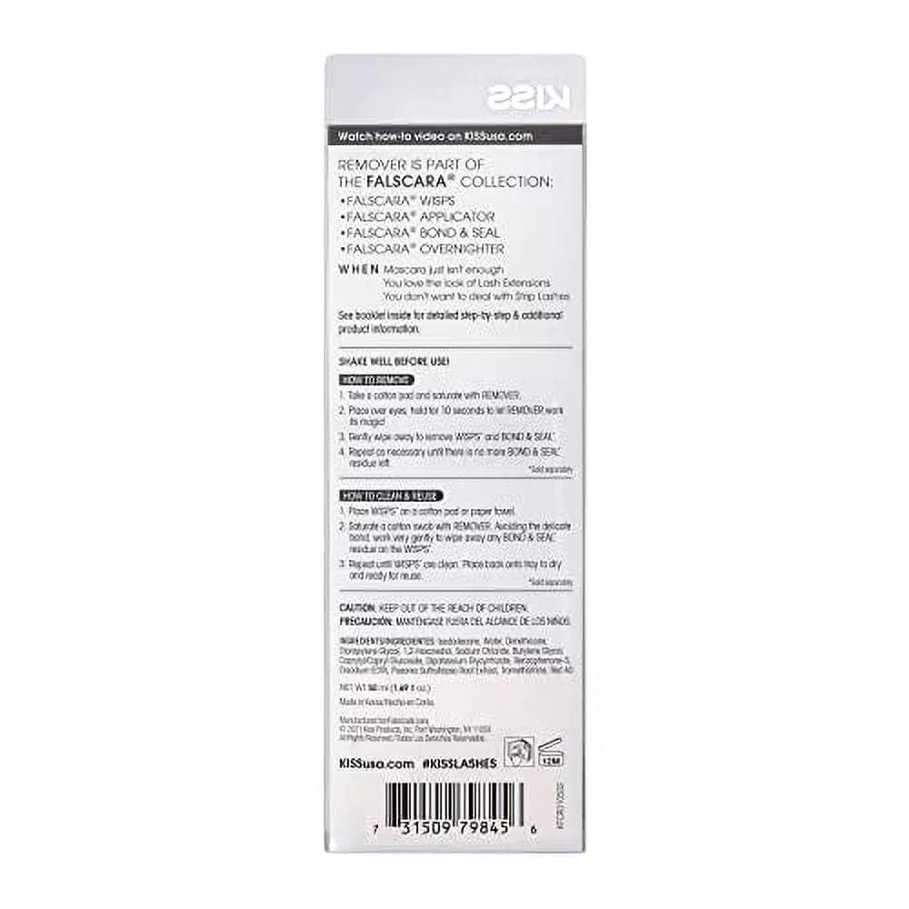 KISS Falscara Remover, Démaquillant pour cils à l'eau de rose, 1,69 oz