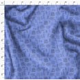 thumbnail image 4 of Soimoi Blue Rayon Fabric Merry Christmas Text Print Fabric by Yard 42 Inch Wide, 4 of 5