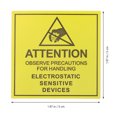 thumbnail image 3 of KAKOWELY warning stickers 450pcs Static Warning Stickers Electrostatic Cautious Sign Static Sensitive Devices Decals1.97"X1.97"X0.12", 3 of 5