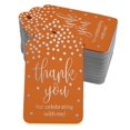 thumbnail image 1 of Inkdotpot Pack Of 100 Real Silver Foil Paper Tags ThankYou For Celebrating With Me Birthday Favor Hang Tags, 1 of 1