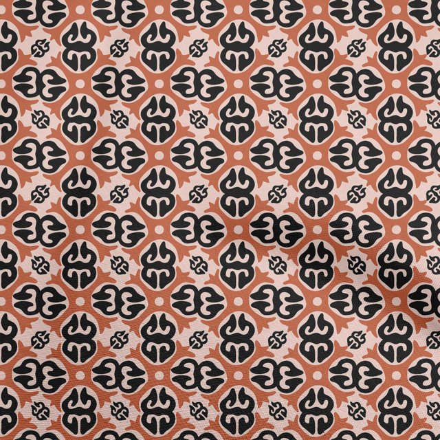 oneOone Cotton Poplin Rust Brown Fabric Abstracts Craft Projects Decor Fabric Printed By The Yard 56 Inch Wide