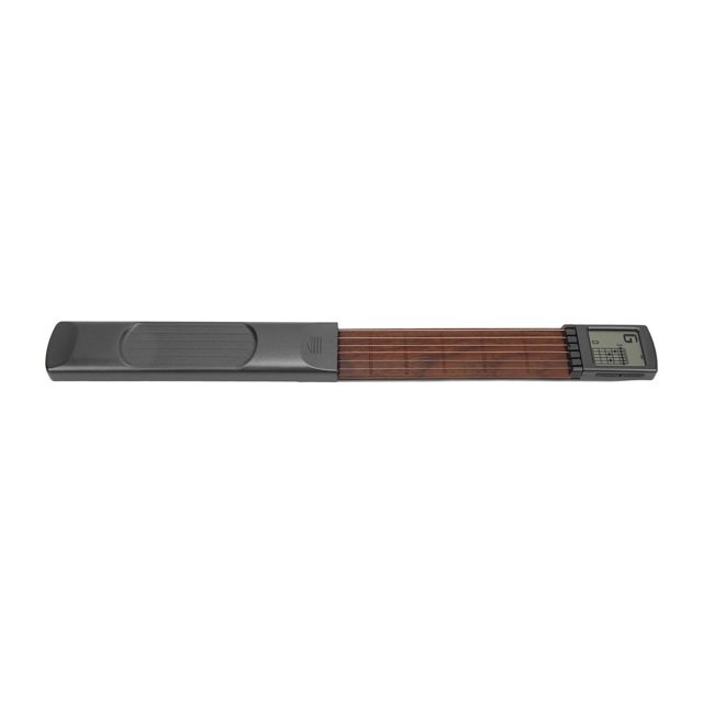 Pocket Guitar, 6 Fret Guitars Practice Tool ABS Metal Portable Vivid Design Digital Display For Playing