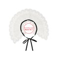 thumbnail image 4 of INSPIRE CHIC Collier Détachable Faux, Mini Cape Col Ras du Cou Faux Dickey pour Blouse Blanc-1(Lacets Noirs), 4 of 5