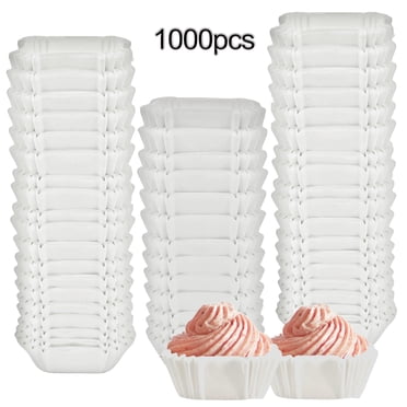 Lubelski 1000 Pcs Caissettes à Muffins Antiadhésives Caissettes à Cupcakes Jetables Coupes de Cuisson pour Desserts pour Mariages Fêtes d'Anniversaire