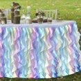 thumbnail image 4 of 6 Ft Curly Willow Table Skirt Birthday Wedding Tulle Table Skirt, 4 of 7