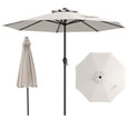 thumbnail image 1 of Gymax Outdoor Patio Umbrella Modern Table Umbrella w/8 Heavy Duty Ribs Sun-proof Beige, 1 of 10