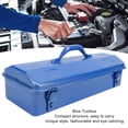 thumbnail image 3 of Blue Tool Chest Storage Organizer, Blue Toolbox Metal Structure High Load Bearing Portable Tool Storage Organizer for Workshop Garage Car Job Site, 3 of 7