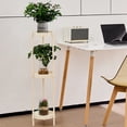 thumbnail image 5 of Uuiauoio Sturdy Plastic End Table with Tier Storage Rounded Corners for Living Room Bedroom Modern Side Table Small Coffee Table Durable Lightweight, 5 of 5