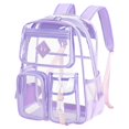 thumbnail image 4 of Sac à Dos Transparent pour l'École en PVC Sac à Livres Transparent pour Filles Approuvé pour Stade Sac à Dos Transparent, 4 of 9