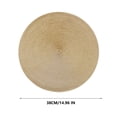 thumbnail image 1 of Dadatutu Round Woven Placemats,12.6 Inches Natural Water Hyacinth Farmhouse Hand-Woven Place Mats Braided Rattan Table Mats for Dining Table, 1 of 2