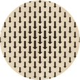 thumbnail image 1 of Ahgly Company Tapis d'Intérieur Ronds de Style Transitionnel Lavables à la Machine, Beige Blé, 3 Pieds Rond, 1 of 7