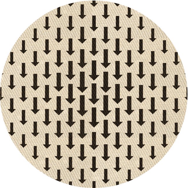 Ahgly Company Tapis d'Intérieur Ronds de Style Transitionnel Lavables à la Machine, Beige Blé, 4 Pieds Rond