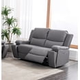 thumbnail image 2 of Hamuq Causeuse Inclinable Électrique en Tissu Gris Doux avec Chargeurs USB, Gris, 2 of 2