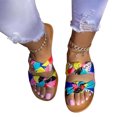 thumbnail image 2 of Sandales Teva Pantoufles d'Été, Nœud Papillon Assorti de Couleurs, Sandales de Plage à la Mode pour Femmes, Sandales à Semelle Berçante pour Femmes en Liquidation, 2 of 2