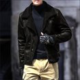 thumbnail image 1 of RKSTN Jackets for Men Single-breasted Jocket Zipper Plu Warm Cotton-padded Jacket Long Stand Collar Solid Color Fall and Winter Long Sleeve Jacket Coats, 1 of 6