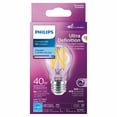 thumbnail image 4 of Philips UltraDefinition LED A15 E26 40W Equivalent Energy Saving Light Bulb, Dimmable Daylight (5000K), 4 of 6